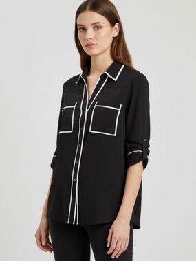 Express the Portfolio Shirt slim fit Black small